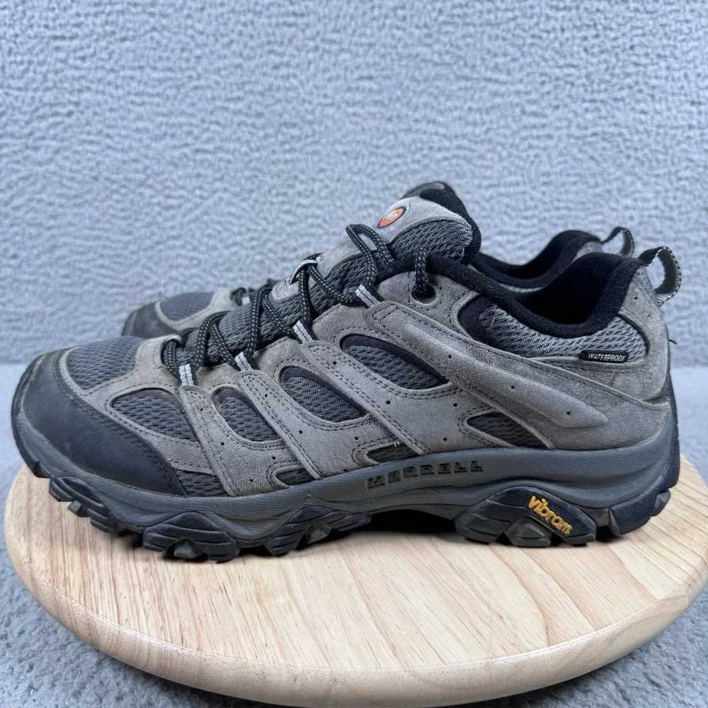 Merrell Moab 3 Mens Size 13 Grey Low Hiking Shoes Waterproof Vibram J035855Z